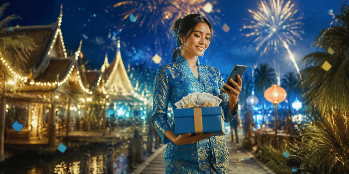 Pengguna wanita Sarawak menyemak odds perlawanan melalui telefon mudah alih